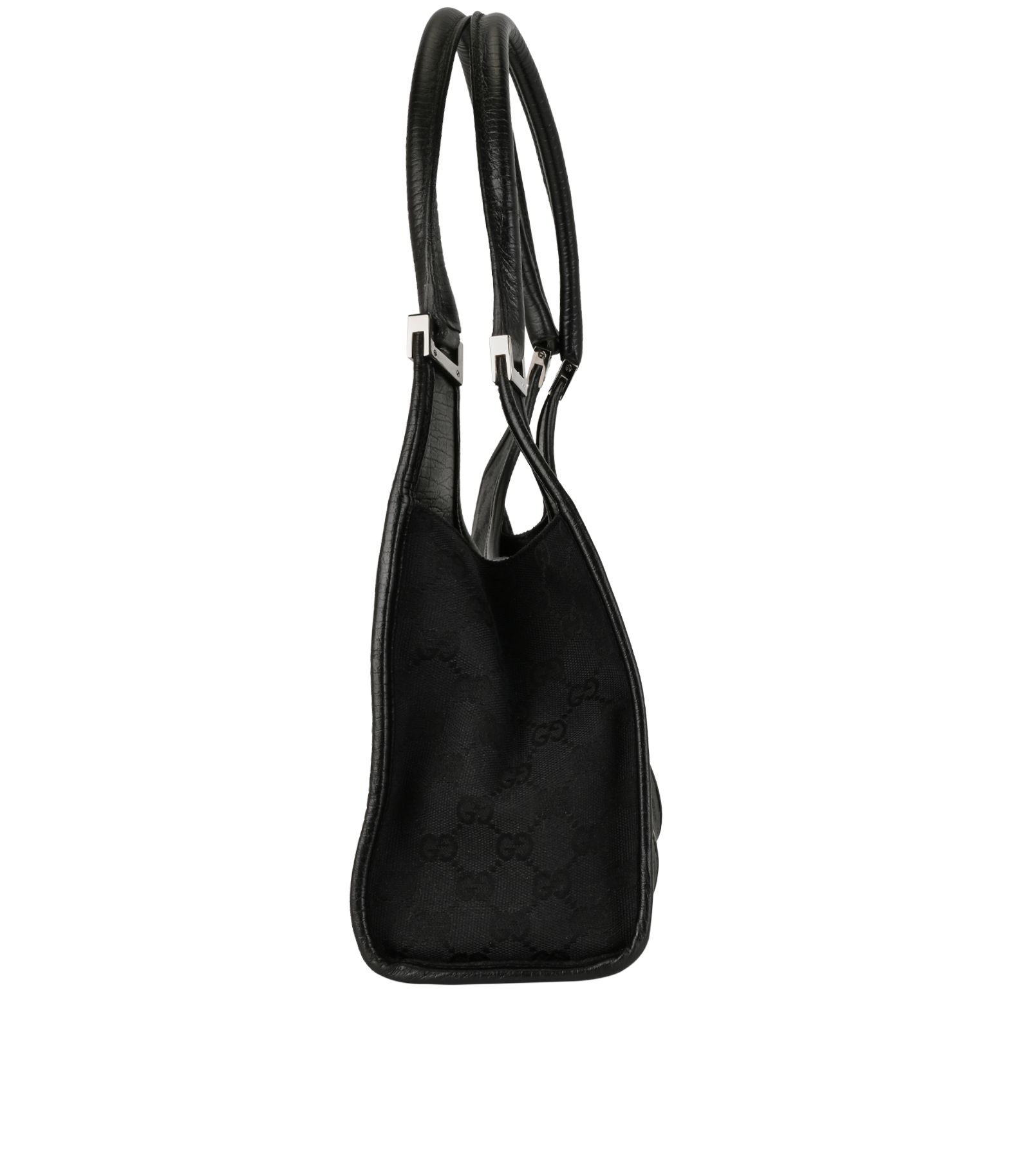 Vintage Jackie Bardot, &pound;375, Handbags, Black, Canvas, Side view